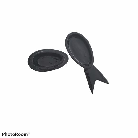 Vintage Hand Painted Wood Carved Fish Trinket Dish - Picture 7 of 13